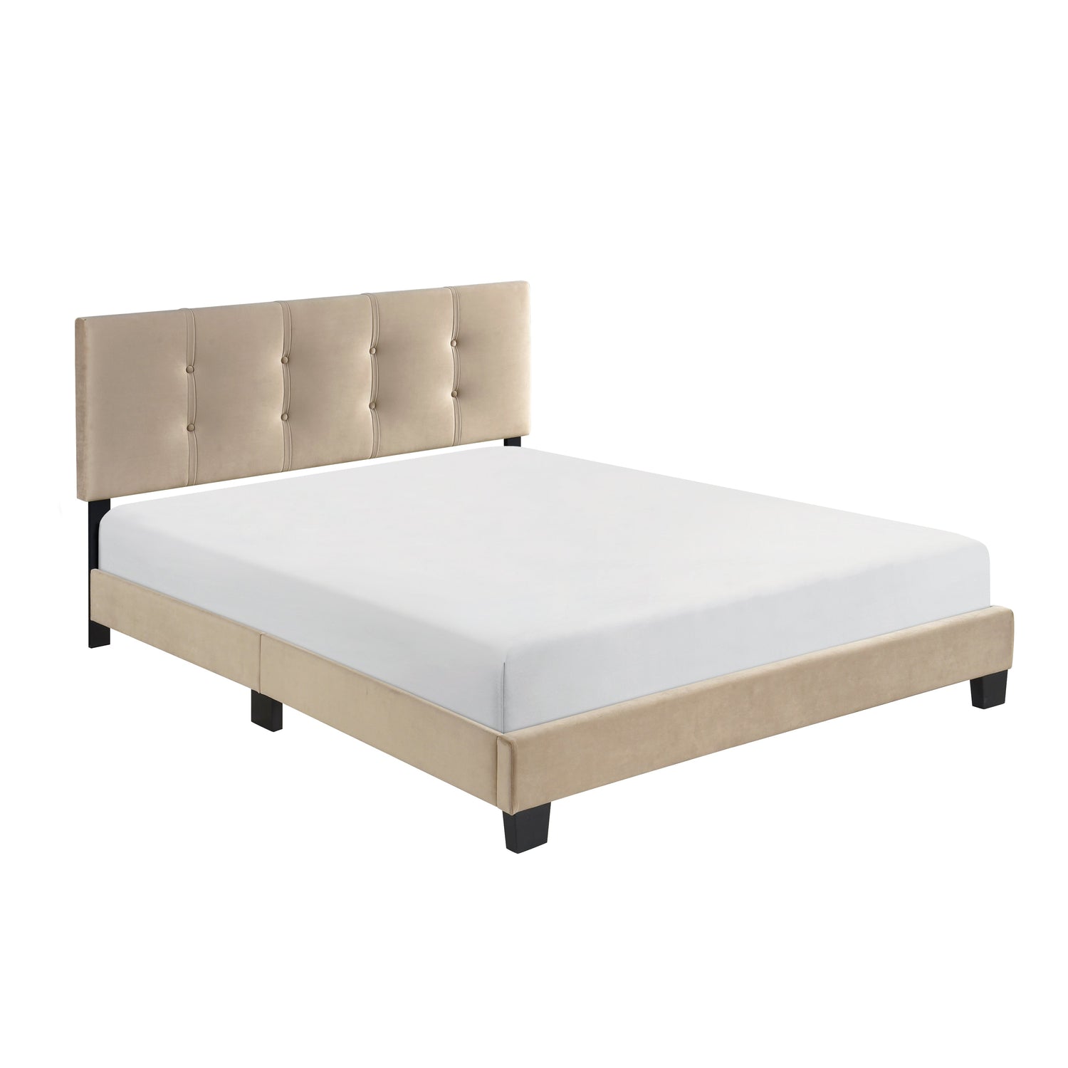 Velvet Bed In a Box - Light Brown
