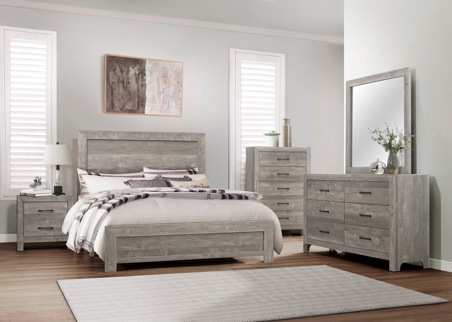 Modern Bed in a Box - Grey