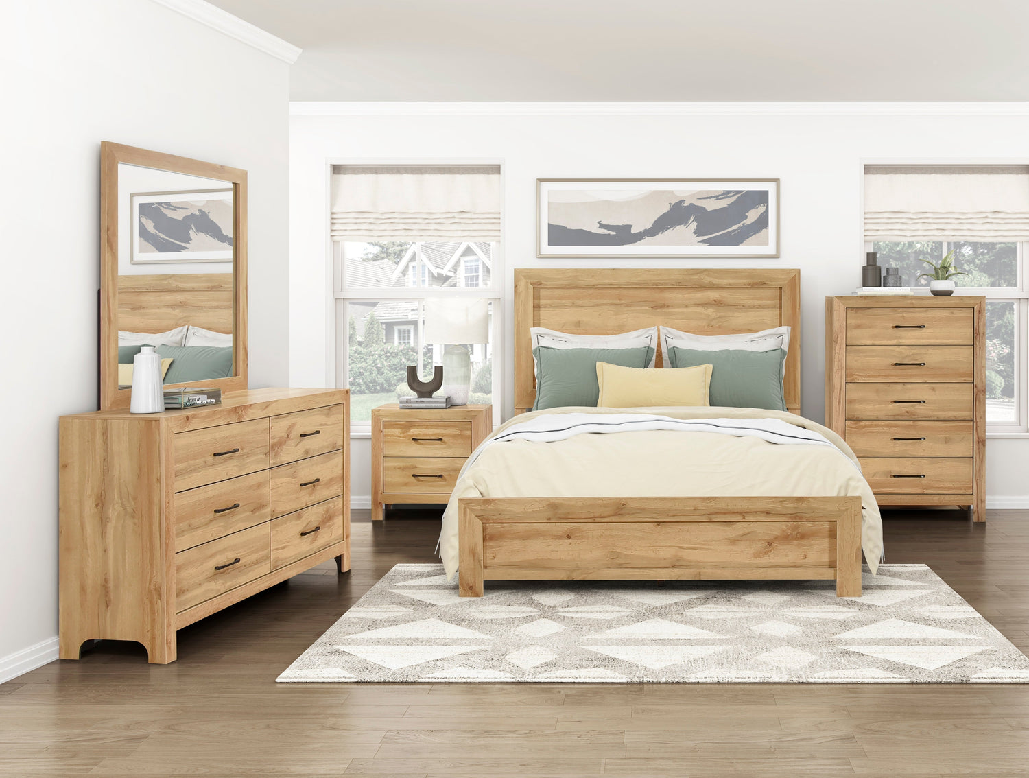 Modern Bed in a Box - Natural Finish